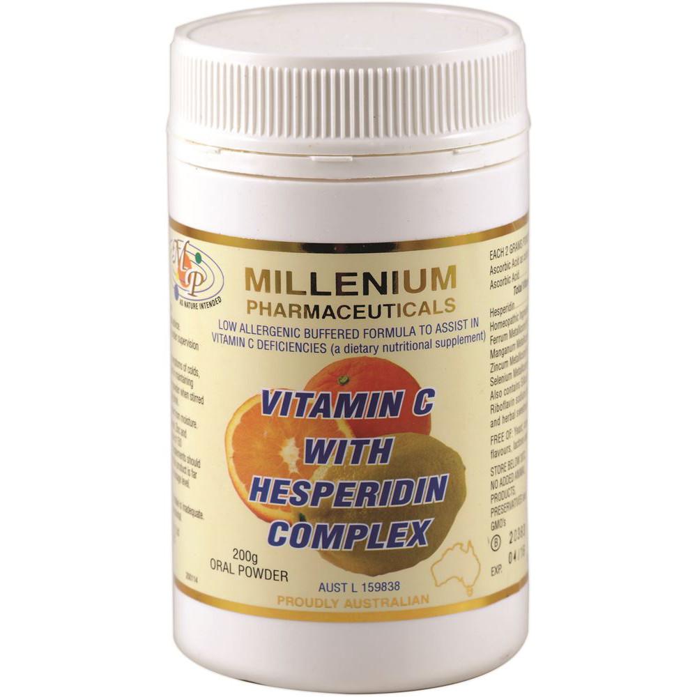 Millenium Pharmaceuticals Vitamin C with Hesperidin Complex 200g