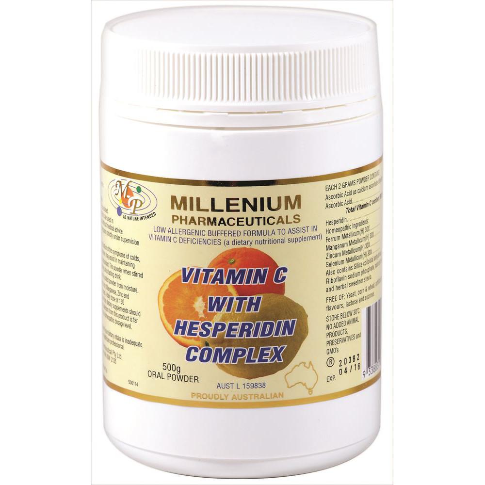 Millenium Pharmaceuticals Vitamin C with Hesperidin Complex 500g