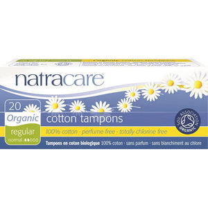 Natracare Organic Cotton Tampons Regular x 20 Pack