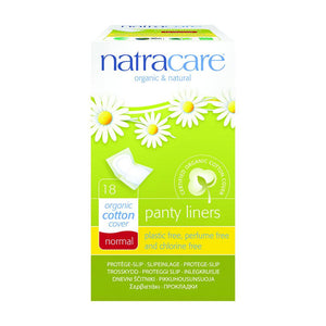 Natracare Panty Liners Normal with Organic Cotton Cover x 18 Pack