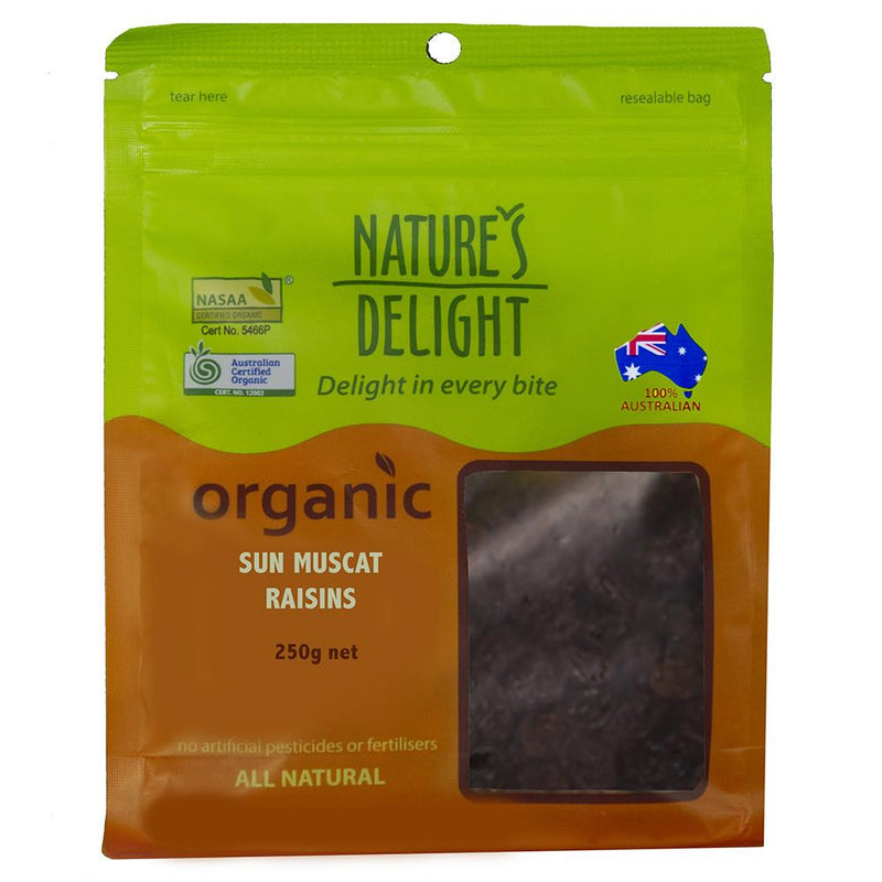 Nature's Delight Organic Sunmuscat Rasins 250g