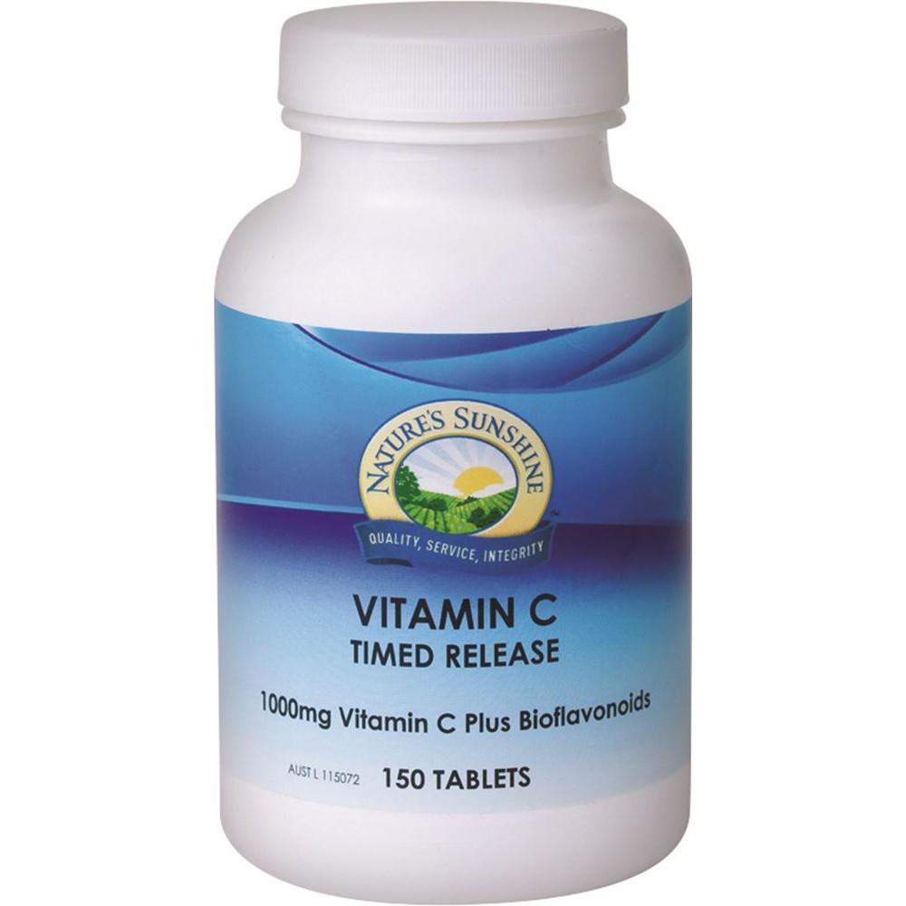 Nature's Sunshine Vitamin C 1000mg Vitamin C Plus Bioflavonoids 150t