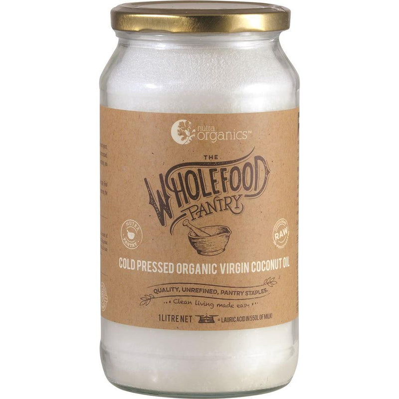 Nutra Organics The Wholefood Pantry Virgin Coconut Oil 1L