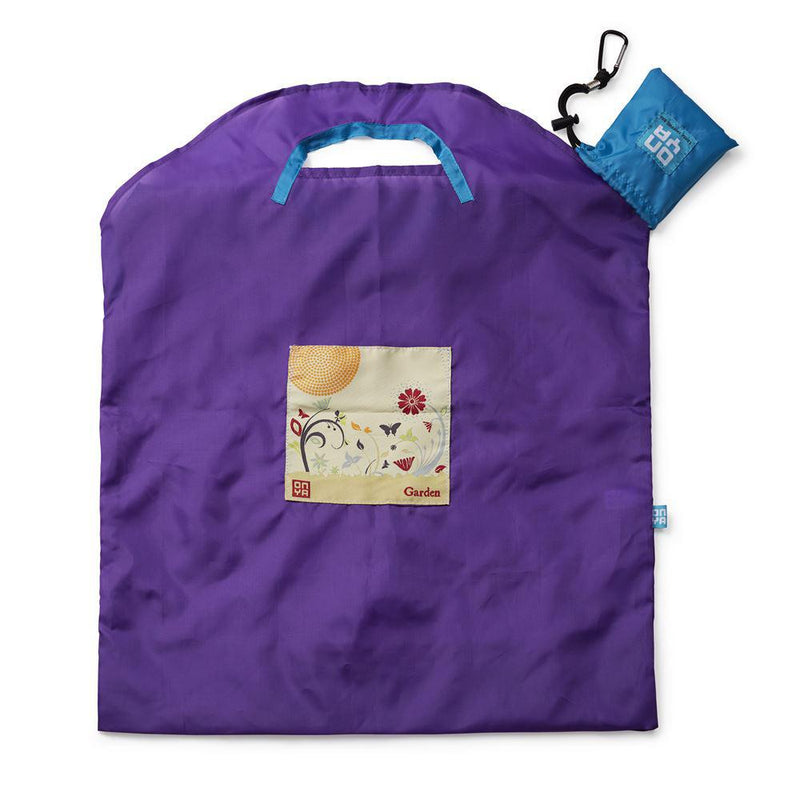 Onya Reusable Shopping Bags Purple Garden Large