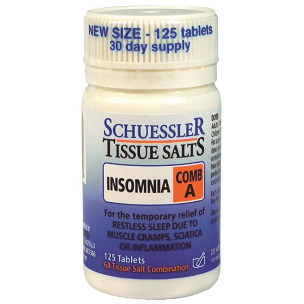Schuessler Tissue Salts Comb A Insomnia 125t