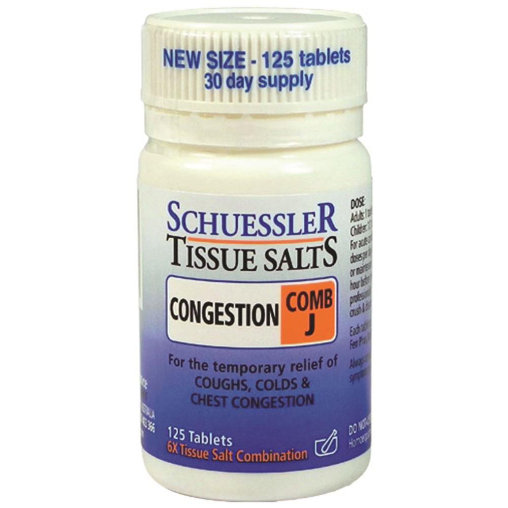Schuessler Tissue Salts Comb J Congestion 125t