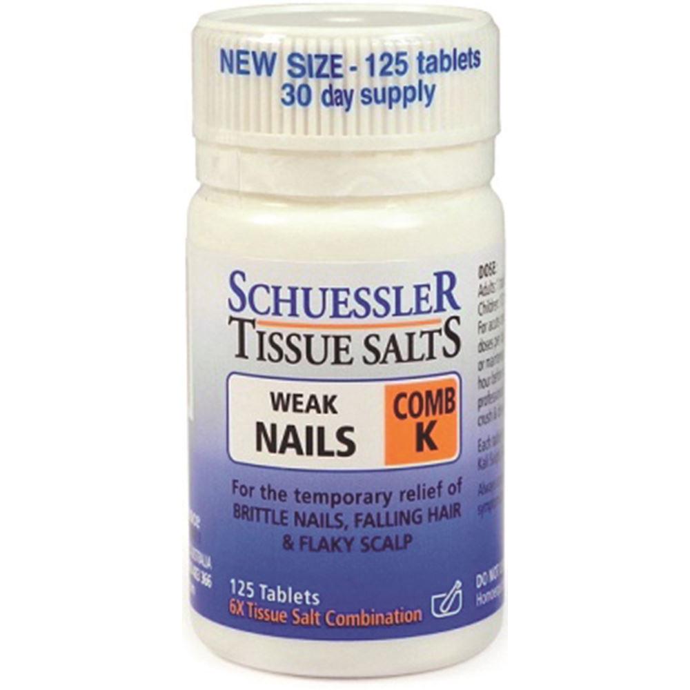 Schuessler Tissue Salts Comb K Weak Nails 125t