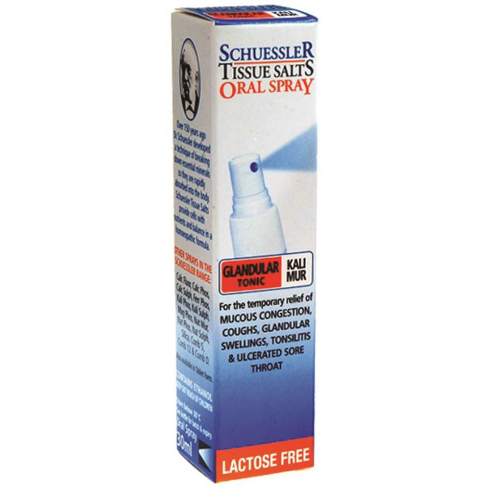 Schuessler Tissue Salts Kali Mur Glandular Tonic 30ml Spray