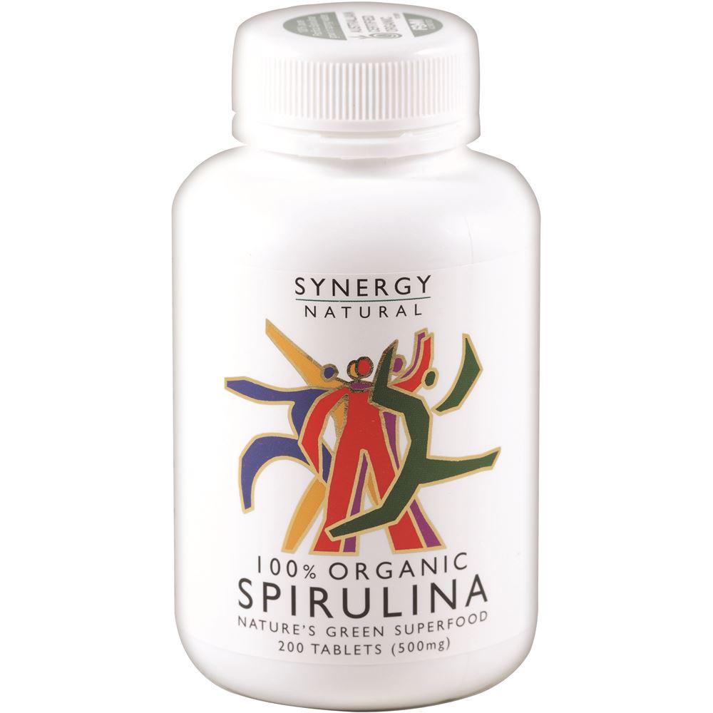 Synergy Natural Organic Spirulina 500mg 200t