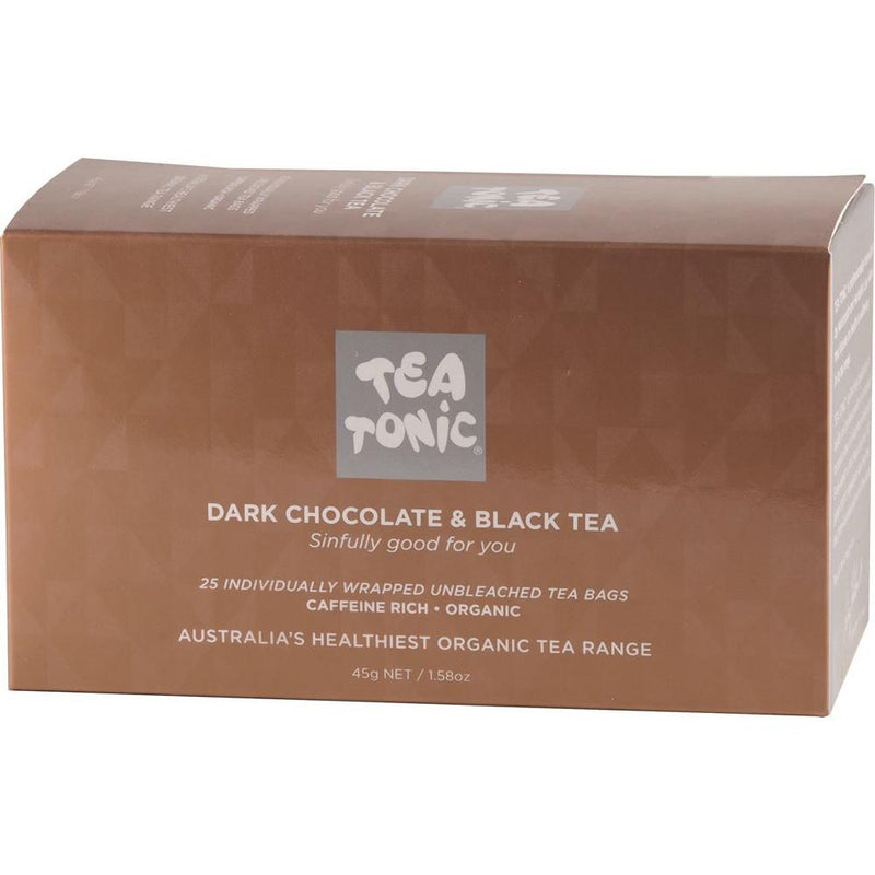Tea Tonic Organic Dark Chocolate & Black Tea x 25 Tea Bags
