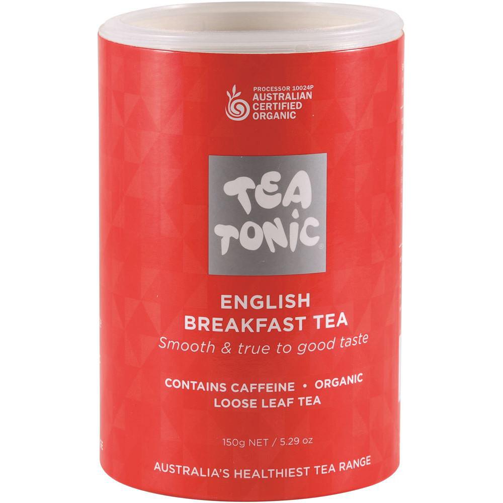 Tea Tonic Organic English Breakfast Tea Tube 150g