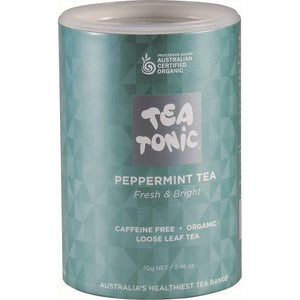 Tea Tonic Organic Peppermint Tea Tube 70g