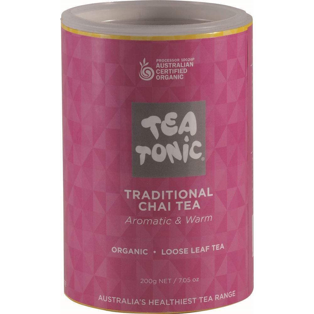 Tea Tonic Organic Traditional Chai Tea Tube 200g